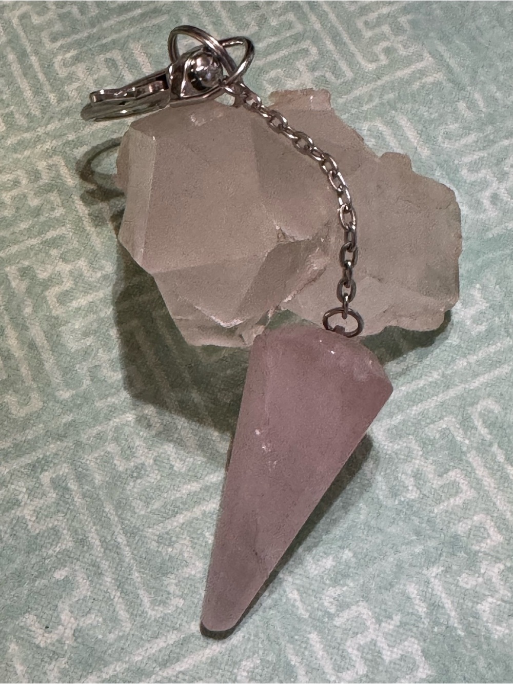 ROSE QUARTZ BAG TAG CHARM